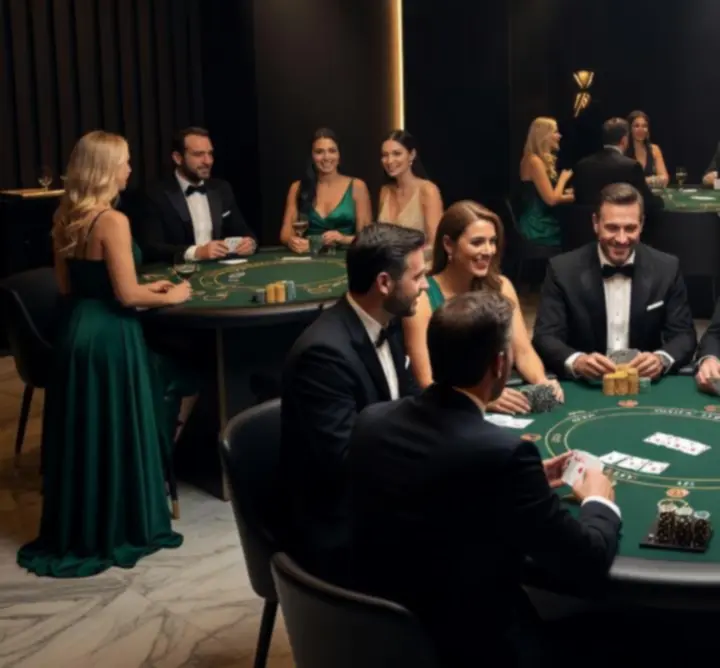 Galeria zdjęć z różnych eventów firmowych w stylu kasyna
